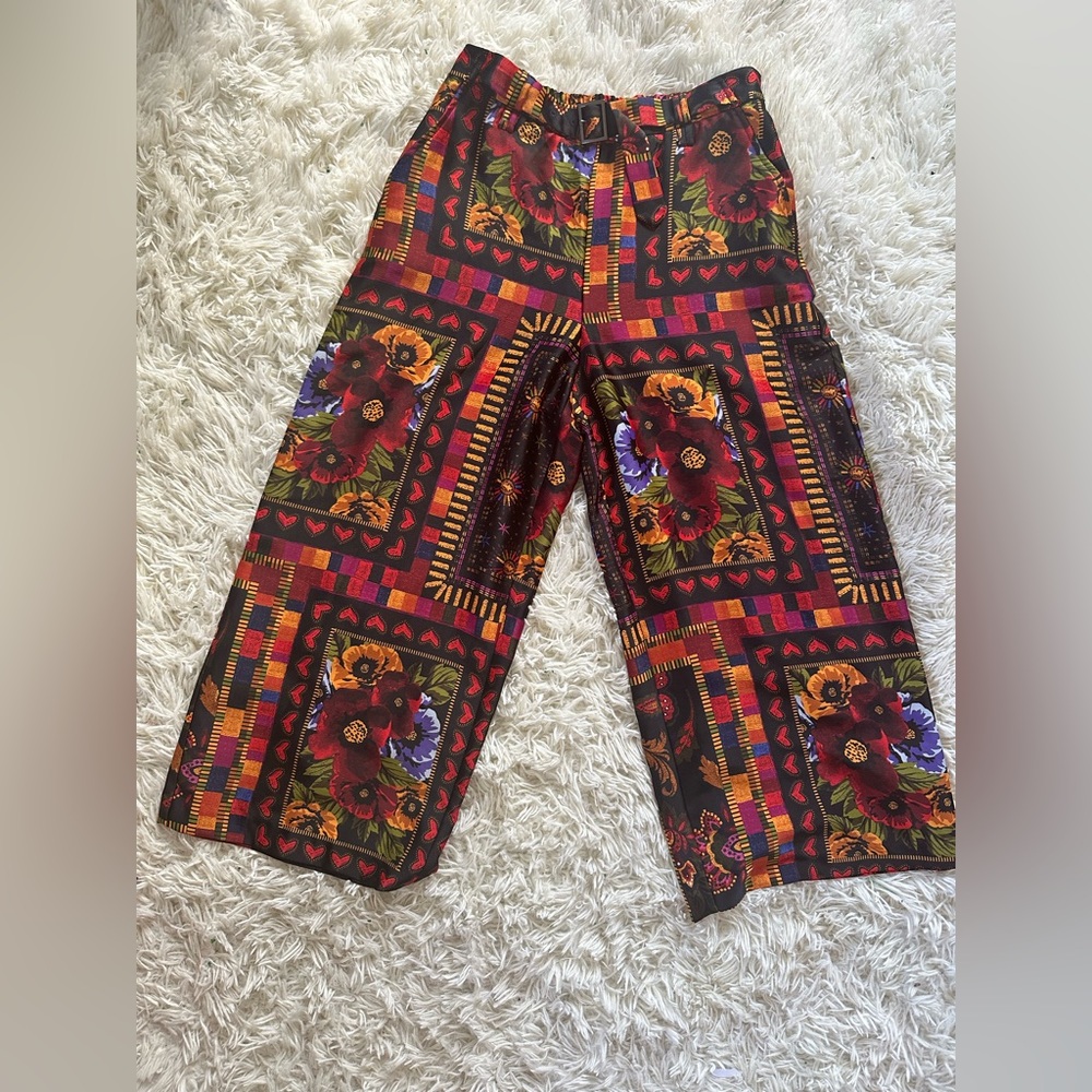 Joie Multicolor Patterned Cropped Pants - image 2
